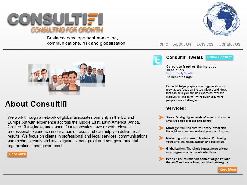 Consultifi Web Page Design